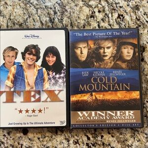 Disney Tex DVD & Cold Mountain DVD